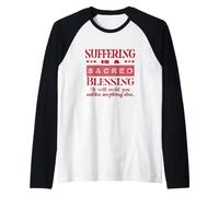 Souffrir d'inspiration est Une bénédiction sacrée Manche Raglan