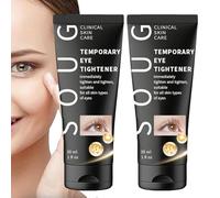 Soug Oeil resserreuse, serreur des yeux temporaires instantanés, 30 ml de crème ferrimatrice serre le soulèvement de la peau affaissée, ferme et lisser l'apparence des ridules (2pcs)