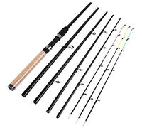 Sougayilang Baguette de avec 3 Embouts de Canne à pêche Protable Spinning Casting, Tige de Voyage, Assortiment Complet d'action