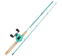 Sougayilang Baitcasting Fishing Rod Combo, 2-Piece 5-Foot 6-inch Graphite & Fiberglass Rod, Durable and Strong, Quickset Anti-Reverse Fishing Reel-Left (1Pack)