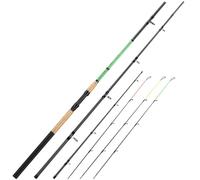 Sougayilang Canne à pêche à la carpe et mangeoire à 3 sections en fibre de carbone de 3,4 m et 3,7 m avec 3 pointes (S, M, L), EVA + poignée en liège, design léger pour la pêche à la ligne en eau