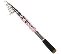 Sougayilang Canne à pêche télescopique, en fibre de carbone, matériel de pêche portable pour les voyages en eau douce et en sel, convient aux femmes 1,8/2,1/2,4/2,7/3,0m-F30