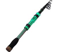 Sougayilang Canne à pêche télescopique portable en fibre de carbone de 24 tonnes, siège de moulinet usiné CNC, poignée confortable en EVA, canne à pêche de voyage pour pêche à la truite 1,8/2,1/2,4