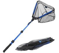 Sougayilang - Épuisette de pêche avec manche télescopique en alliage d'aluminium et mousse EVA, épuisette légère portable pour lac, mer, rivière - B115