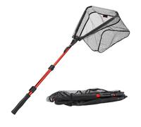 Sougayilang Épuisette de Pêche avec Mousse EVA, Manche en Alliage d'Aluminium, Télescopique pour la Pêche, Léger et Portable pour Lac, Mer, Rivière - R115