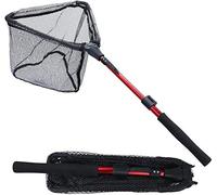 Sougayilang Épuisette de pêche - Poteau télescopique pliable et pliable - Maille en nylon durable - Pour attraper ou relâcher les poissons en toute sécurité - RLJ95 cm