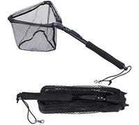 Sougayilang - Filet de pêche pour poissons - Épuisette pliable télescopique avec tige, en nylon durable, maille sûre pour la capture et la remise à l'eau des poissons - BDJ75CM