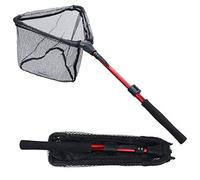Sougayilang Fishing Net Fish Landing Net, Pliable télescopique télescopique avec poignée EVA, matériau Durable en Nylon, Maille sûre, pêche au Poisson ou Releasing