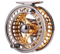 Sougayilang Moulinet de pêche à la Mouche avec Corps et Bobine en Alliage d'aluminium usiné CNC - Taille 5/6