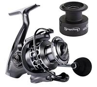 Sougayilang Moulinet de pêche 13 + 1BB léger en aluminium ultra lisse avec bobine de rechange gratuite - XY1000