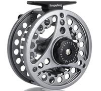 Sougayilang Moulinet de pêche à la mouche à grand axe avec corps en aluminium moulé sous pression - Poids 5/6, 7/8, Indispensable pour les débutants - QS5/6