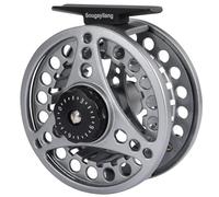 Sougayilang Moulinet de pêche à la mouche, Grand Arbor avec corps en aluminium moulé sous pression, Moulinet à mouche - 5/6,7/8 poids, Moulinets à mouche essentiels pour débutants QS7/8