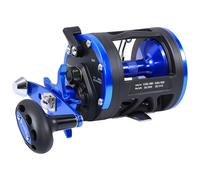 Sougayilang Moulinet de pêche à la traîne, lisse et puissant pour pêche en bateau, océan, niveau d'eau salée, moulinets de vent pour poisson-chat, musqué, bar de mer, saumon - B30L