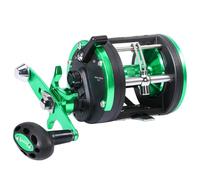 Sougayilang Moulinet de pêche à la traîne, Moulinet de bateau puissant et fluide pour la pêche en mer, Moulinets à eau salée pour le sandre, le masquin, la barbue et le saumon - G30R