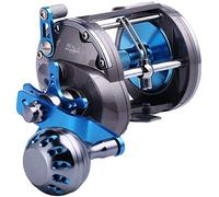 Sougayilang Moulinet de pêche à la traîne - Niveau d'eau salée - Moulinet conventionnel - pour la pêche en mer, Le Bar, Le mérou et Le Saumon - SHA4000 - pour droitier - sans Compteur de Ligne