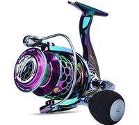 Sougayilang Moulinet de pêche coloré 13 + 1 BB léger, Ultra Lisse, Puissant, avec Cadre en Graphite de Gestion de Ligne CNC, pour Eau Douce