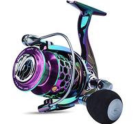 Sougayilang Moulinet de pêche coloré 13 + 1 BB Moulinet Spinning léger Ultra Lisse Puissant, avec Cadre en Graphite de Gestion de Ligne CNC, Convient pour l'eau Douce et l'eau salée