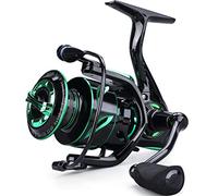 Sougayilang Moulinet de pêche léger 6,2: 1 Rapport de Transmission à Grande Vitesse avec 12 + 1 Bobine en Aluminium BB et CNC pour la pêche d'eau Douce et d'eau salée