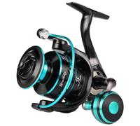 Sougayilang Moulinet de pêche léger ultra lisse puissant bleu 7000