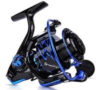 Sougayilang Moulinet Ultra Poids 6.2: 1 High Speed Ratio, Cadre Métal et Rotor, 12+1 Blindage BB, Doux Puissant Moulinet de Pêche en Eau Douce et Salée, bleu, SD-3000-Blue