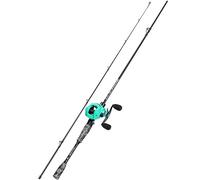 Sougayilang MX-2 Combo canne à pêche et moulinet à lancer d'appât, 1,8 m/2,1 m, pour le brochet, la perche, le sandre, 1.8 H-R