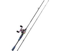 Sougayilang MX-2 Combo canne à pêche et moulinet à lancer d'appâts, 1,8 m/2,1 m, pour le brochet, la perche, le sandre, 1.8 Z-L