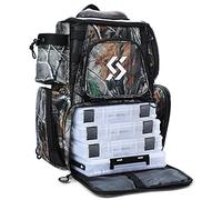 Sougayilang Sac à Dos de pêche étanche avec 4 Plateaux, Sac à Dos Camouflage avec 4 Plateaux, Moderne