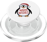 Souhaits Chaleureux Noël Pingouin Passionnés 'Hiver PopSockets PopGrip pour MagSafe