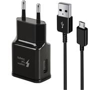 Soui-Chargeur Usb Avec Câble De Charge Micro-Usb Chargeur Rapide Compatible Avec Samsung Galaxy S7 S6 Edge/S5/S4/S3/Note 4/5/A03/J7/J3/Tab A 8.0/Tab A 10.1 (2016),Chargeur Téléphone Adaptateur Secte
