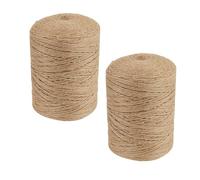 SOUJAP Ficelle de jute de 2 mm pour travaux manuels et jardinage, 500 m, lot de 2