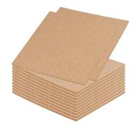 SOUJAP Lot de 12 carreaux de liège autocollants carrés de 20 x 20 cm, 5 mm d'épaisseur, pour mur, bureau, maison