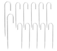 SOUJAP Lot de 12 piquets de tente robustes en acier galvanisé de 30,5 cm, piquets d'armature de sol pour tentes de camping, auvent, tonnelle, plage