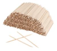 SOUJAP Lot de 2 400 bâtonnets à ongles en bois orange de 11,4 cm, outil repousse-cuticules double face en bois pour manucure, pédicure