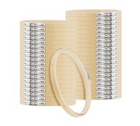 SOUJAP Lot de 40 mini cerceaux à broder ronds en bambou de 13 cm pour couture, loisirs créatifs