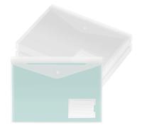 SOUJAP Lot de 40 pochettes A4 en plastique transparent avec fermeture à pression pour la maison, le bureau, les voyages, 320 x 230 mm