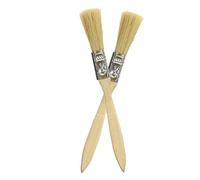 SOUJAP Lot de 50 pinceaux de peinture avec manche en bois de 1,3 cm pour teinture, vernis, bricolage, 17 x 1 cm