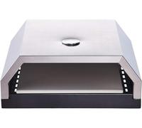 SOUK ONE Pizzabox Four à pizza en acier inoxydable - Pierre à pizza pour barbecue à gaz et barbecue au charbon de bois - Accessoire à pizza pour barbecue - Pizza parfaite comme chez l'italien -