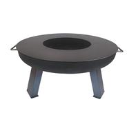 SOUK ONE Plancha, diamètre 80 cm, anneau de feu, plaque de cuisson, anneau de barbecue, pour brasero, plaque de cuisson en acier de 4 mm d'épaisseur (contenu de la livraison : 1 plancha)