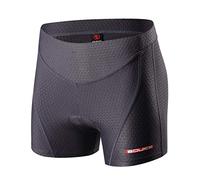 Souke Sports sous-Vêtements pour Femme Courts de Cyclisme 3D Rembourré Respirant Cuissard de Vélo Séchage Rapide,M,Gris Foncé-Gris Foncé