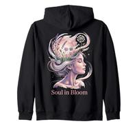 Soul Blossoms Femme Nature Calme Floral Esprit Art Sweat à Capuche