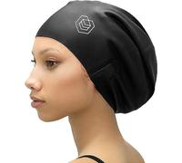 SOUL CAP - Bonnet de Bain Grand pour Cheveux Longs | Conçu pour Les Cheveux Longs, Épais ou Bouclés | Adulte Unisexe | Femmes et Hommes | 100% Premium Silicone - Noir, XL