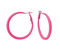 Soul-Cats 1 paire de belles créoles créoles Ø 50 mm style années 80, couleur : pink