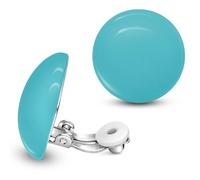 Soul-Cats 1 paire de clips d’oreilles en plastique, nombreuses couleurs pastel, bleu clair
