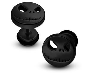 Soul-Cats - 1 paire de faux plugs Halloween Nightmare - Couleur : noir