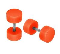 Soul-Cats 1 paire Fake Plugs boucles d'oreille orange, Taille: 6 mm, couleur: orange