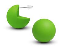 Soul-Cats Boucles d'oreilles colorées en plastique mat de 20 mm de diamètre pour femme - Jolies boucles d'oreilles en forme de boule, Acrylique