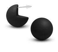Soul-Cats Boucles d'oreilles colorées en plastique mat de 20 mm de diamètre pour femme - Jolies boucles d'oreilles en forme de boule, Acrylique