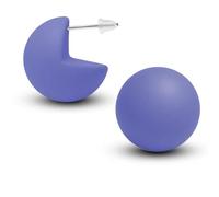 Soul-Cats Boucles d'oreilles colorées en plastique mat de 20 mm de diamètre pour femme - Jolies boucles d'oreilles en forme de boule, Acrylique