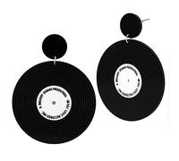 Soul-Cats Boucles d'oreilles rigolotes en forme de disque vinyle
