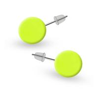 Soul-Cats Boucles d'oreilles rondes en forme de boule Rouge/noir/blanc/rose/jaune/bleu/vert/gris/turquoise